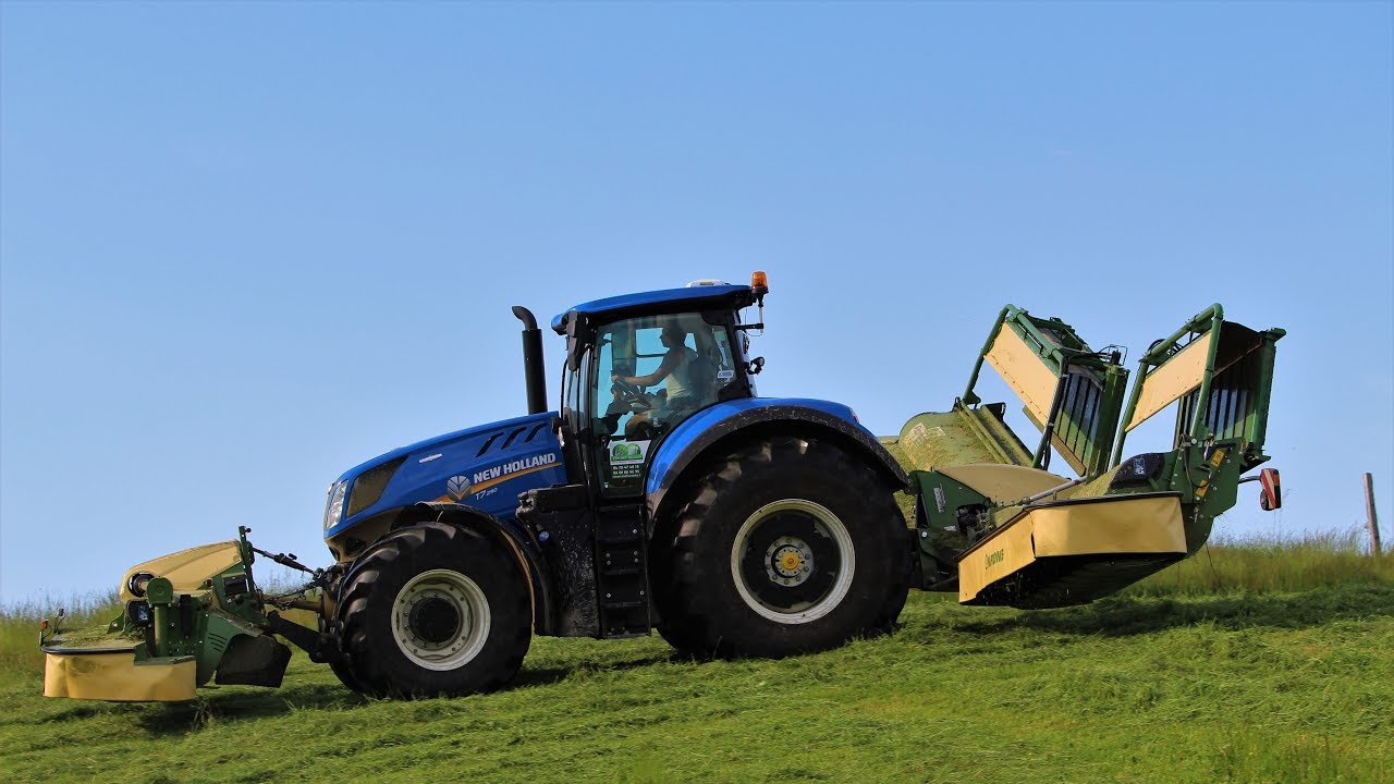 Fauchage 2018 | New Holland T7.290 HD | Krone EasyCut B 10 mètres | ETA BRY Romain