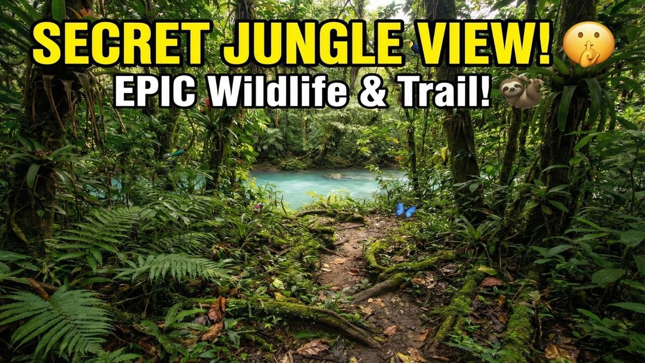 We Found a Hidden View of Rio Celeste | Costa Rica Trail Walk & Wildlife