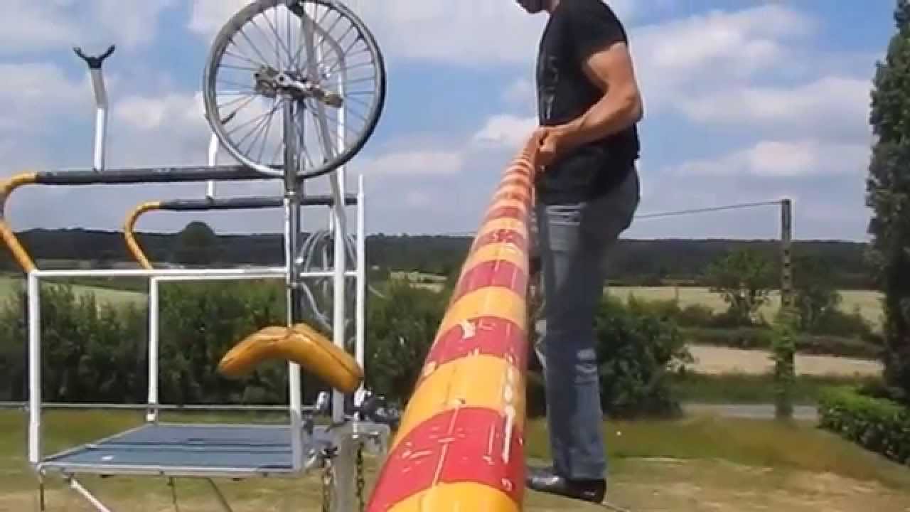 Balade sur un cable en mono avec le Funambule Rolimax