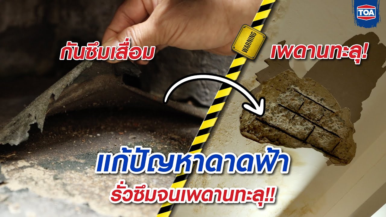 กันซึมดาดฟ้า ทำตอนนี้ดีกว่ารอดาดฟ้ารั่วซึม l TOA เคมีภัณฑ์ก่อสร้าง
