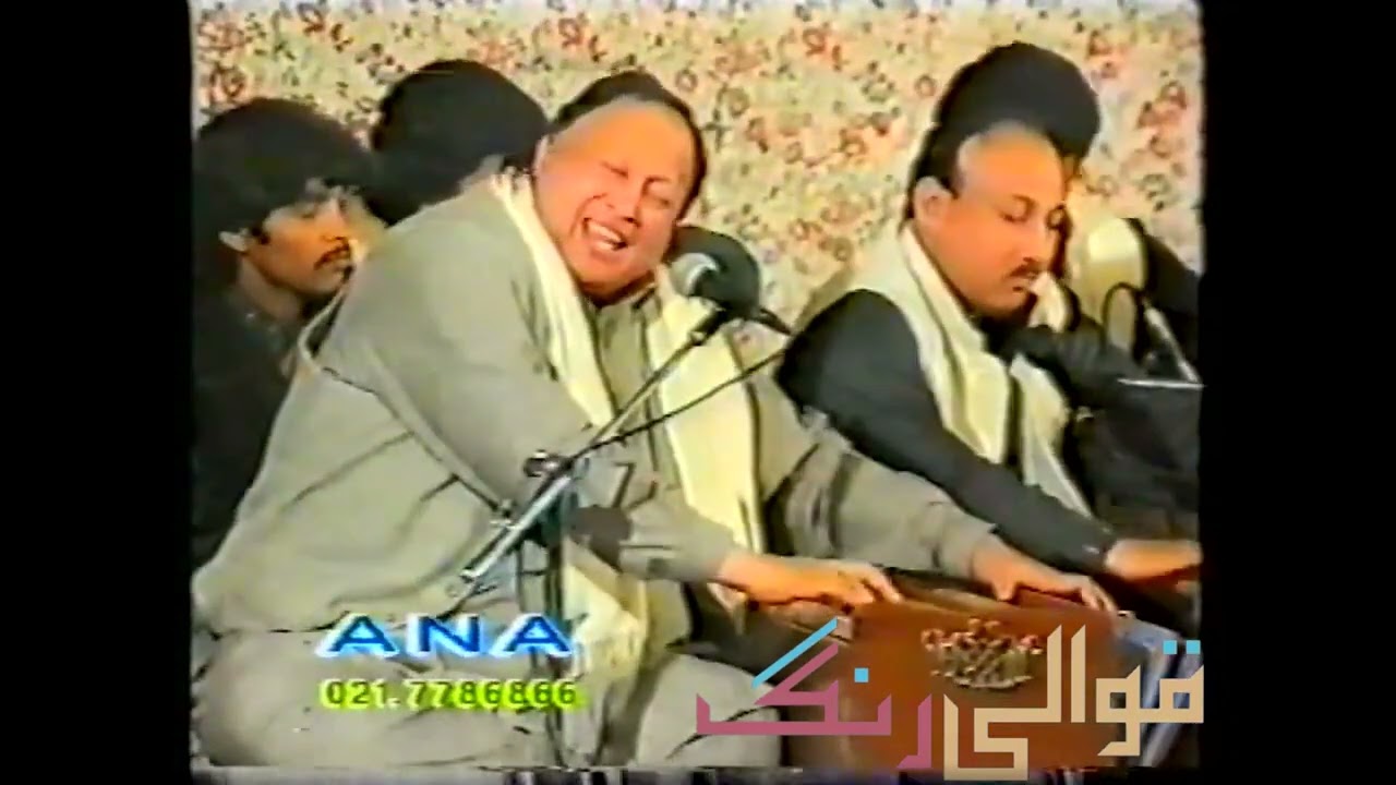 Meri Zindagi Hai Tu Ustad Nusrat Fateh Ali Khan Live In Pakistan Rare Show Concert
