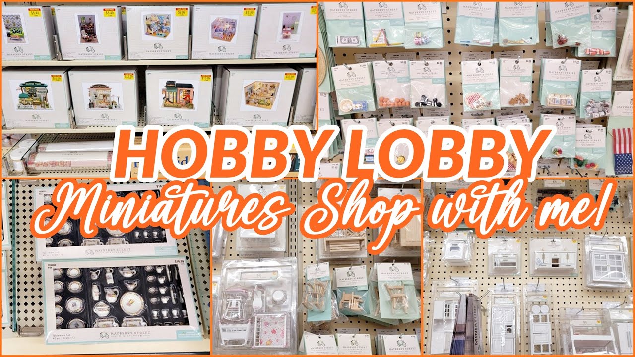 HOBBY LOBBY MAYBERRY STREET MINIATURES DOLLHOUSES DIORAMA DECORATIONS SHOP WITH ME