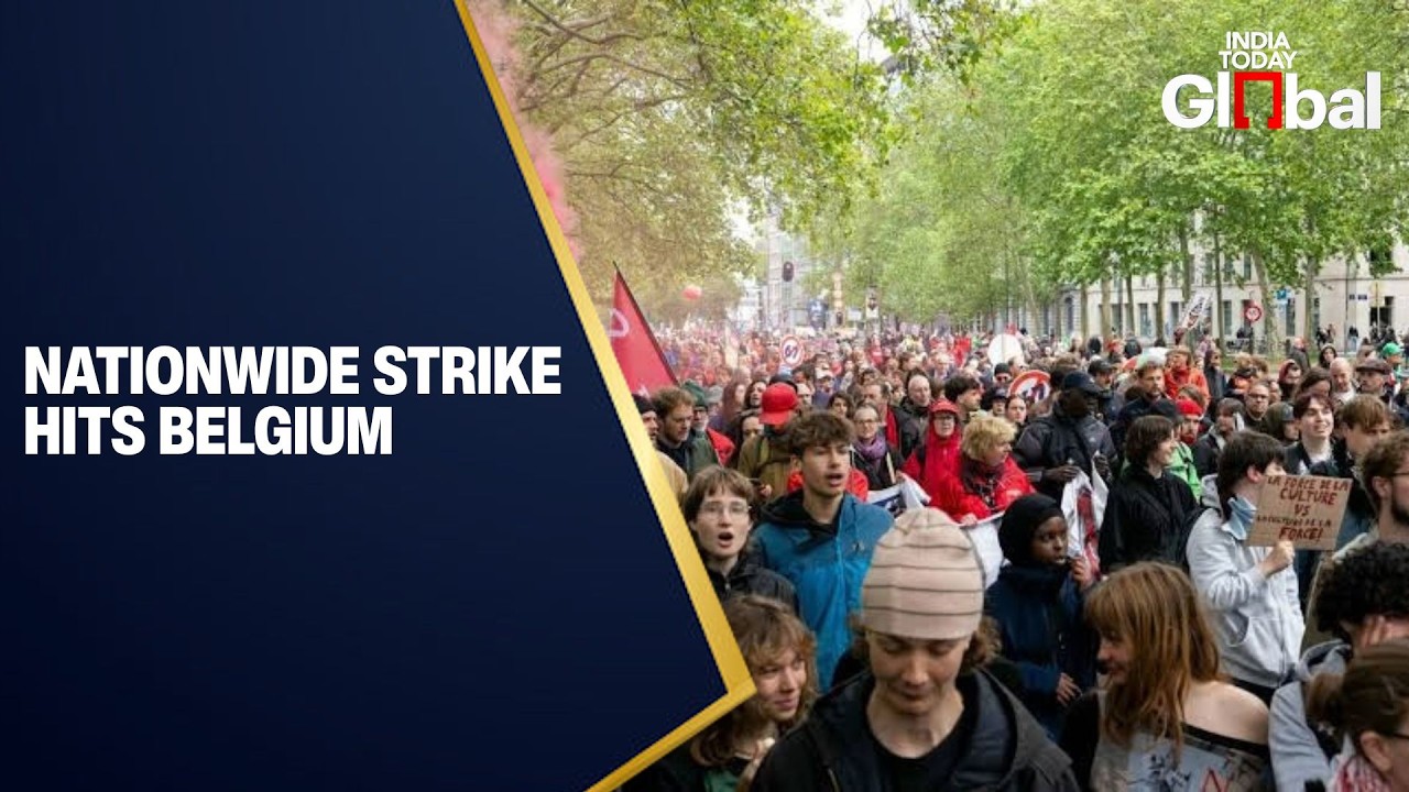 LIVE: Belgium Protests Escalate as Students Join National Labour Strike