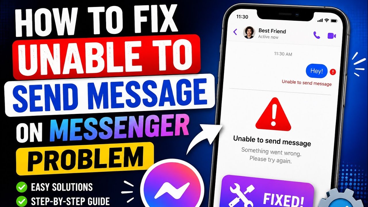 How to Fix Unable to Send Message on Messenger Problem 2026 | Unable to Send Message on Messenger