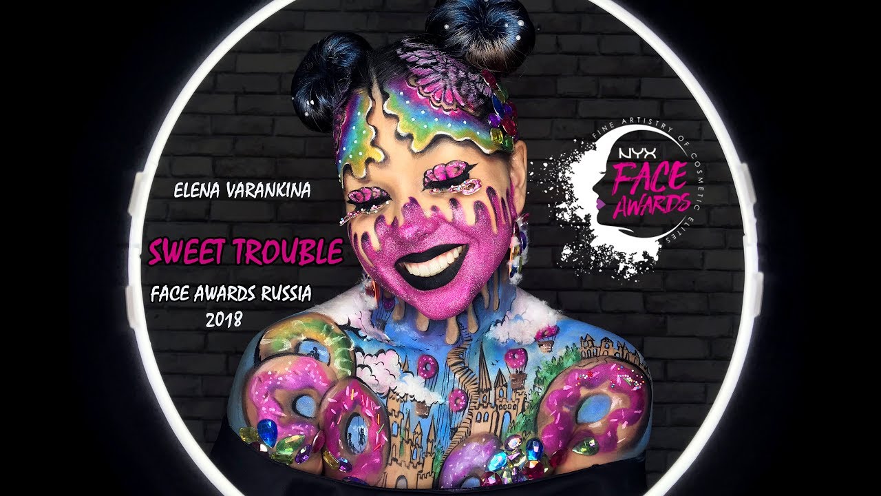 SWEET TROUBLE - tutorial /NYX FACE AWARDS RUSSIA 2018 // #FaceawardsRUSSIA2018 #nyxcosmeticsrussia
