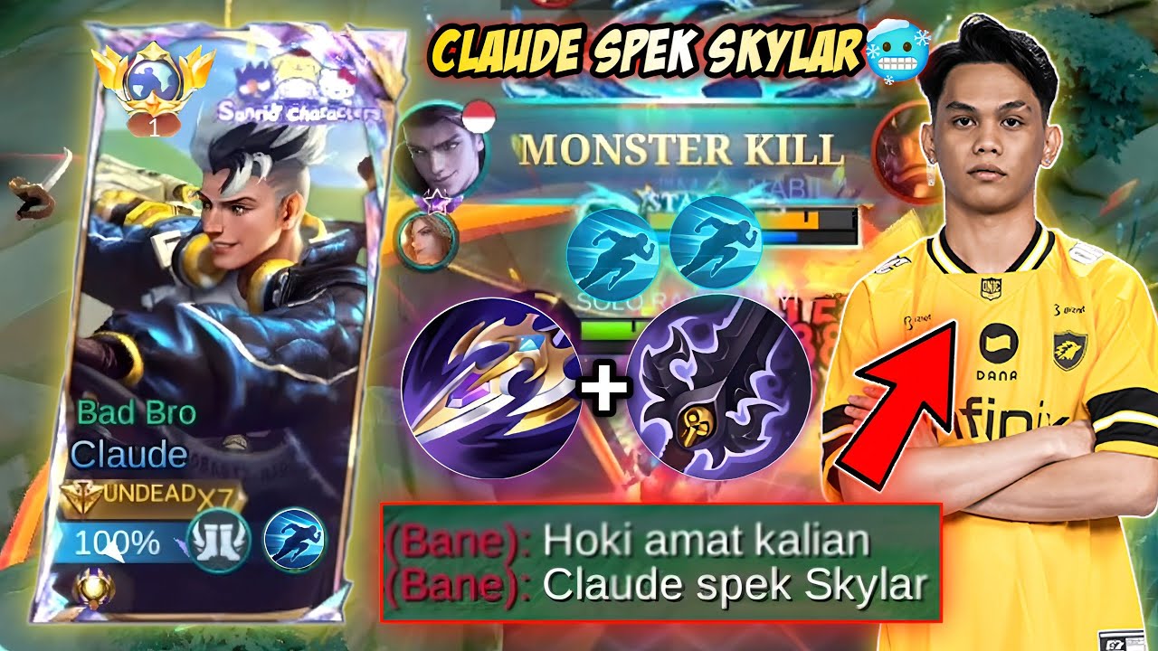 GW COBAIN MAIN CLAUDE BARBAR SEPERTI SKYLAR! DAN INILAH YANG TERJADI! | TOP GLOBAL CLAUDE - MLBB