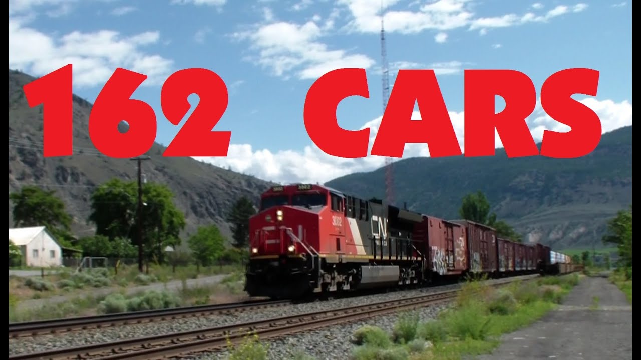 VERY LONG MASSIVE  162 CAR Freight Train ~ BRAND NEW GE ET44AC ~ CN Canadian National