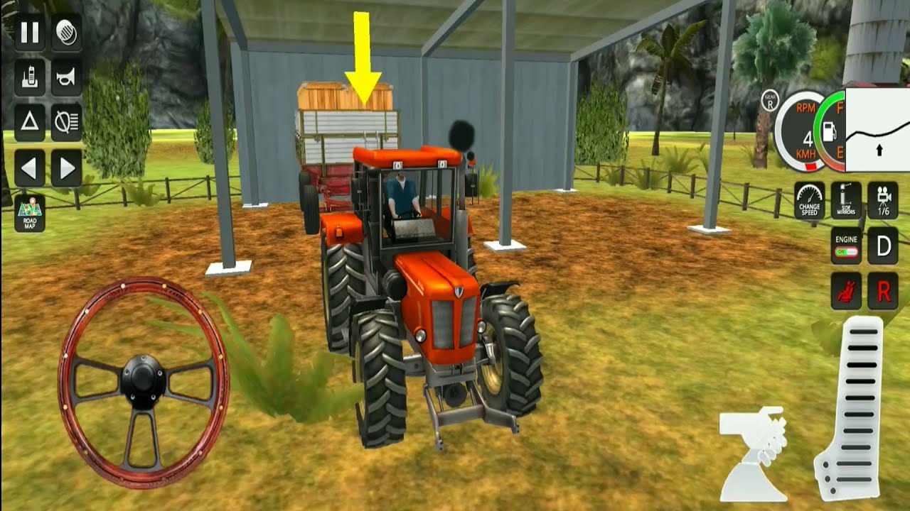 Tractor Wala Game - Heavy Tractor Cargo Simulator Game - Farming Cargo Tractor Trolley Games