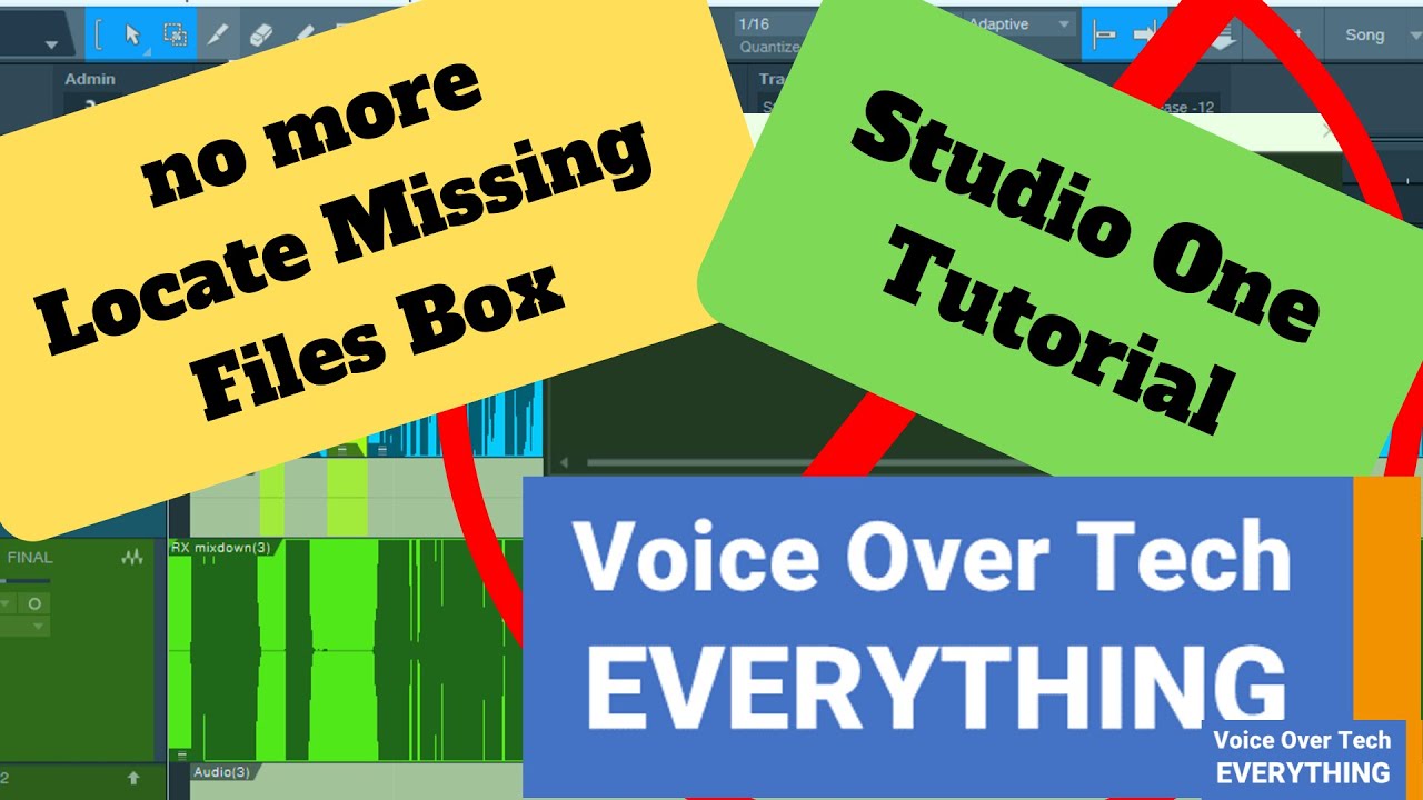 Get Rid of Locate Missing Files Box in Studio One