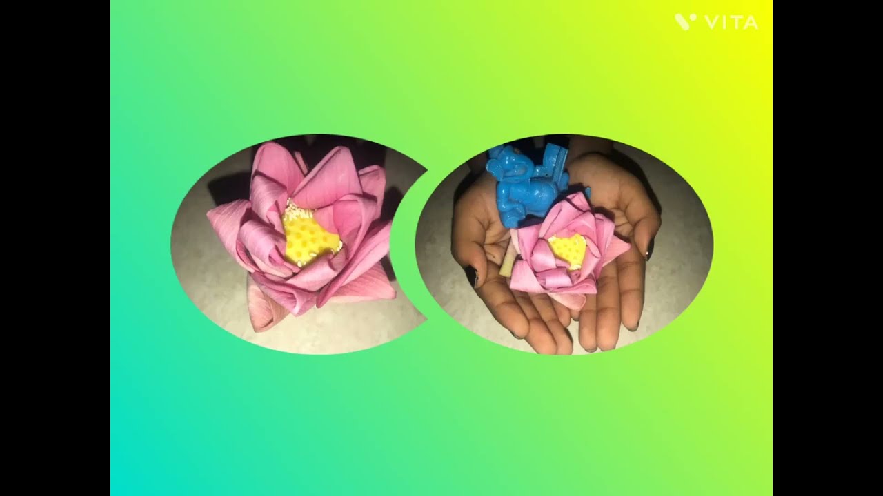 How to fold lotus petals.