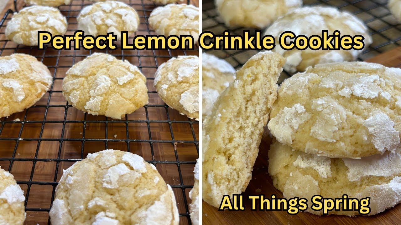Perfect Lemon Crinkle Cookies | Ultimate Springtime Cookie