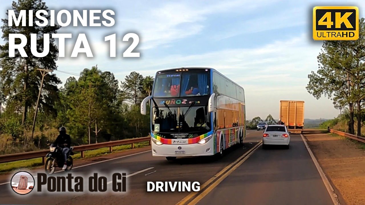 VIAJÁ por la espléndida RUTA 12 desde SAN IGNACIO hasta JARDÍN AMERICA #driving TOUR 4K - ARGENTINA
