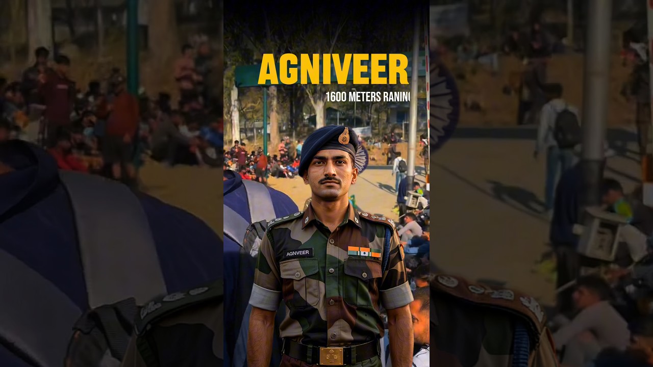 AgniVeer 1600 Meter दौड़ पूरी करनी है | Running Tips #shorts #agniveer
