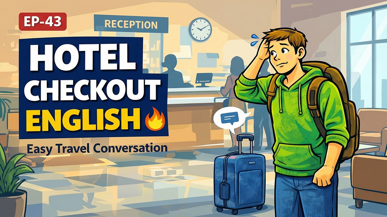 Check Out of a Hotel Like a Pro 💼 Simple English Guide | Ep-43