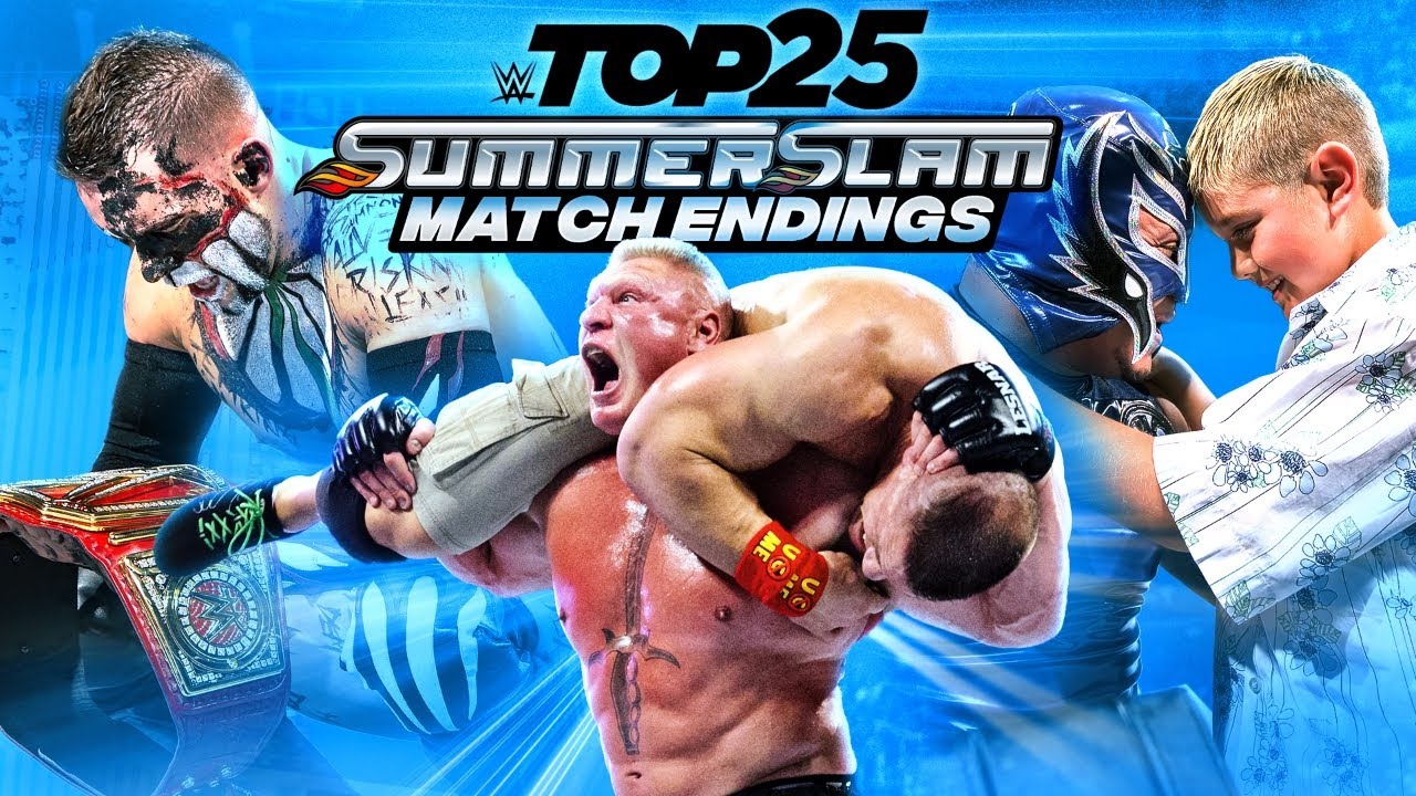 25 драматичных концовок матчей SummerSlam: WWE Top 10, 3 августа 2023 г.