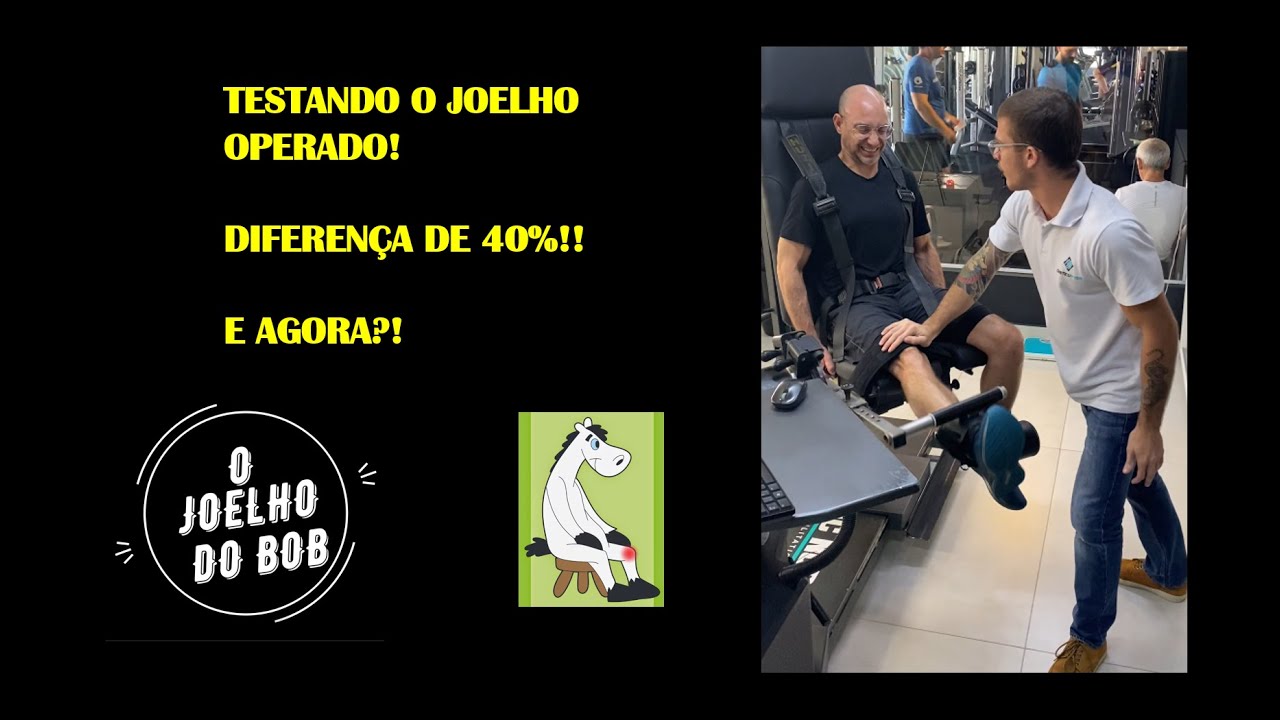 Teste isocinético do joelho após reconstrução do LCA. 40% de diferença!! (#16).