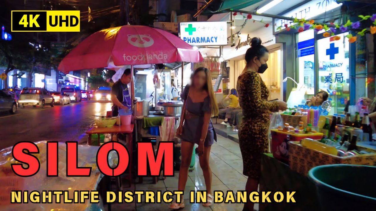 [4K UHD] Walking around Silom Area in Bangkok | Commercial and Nightlife District in Bangkok