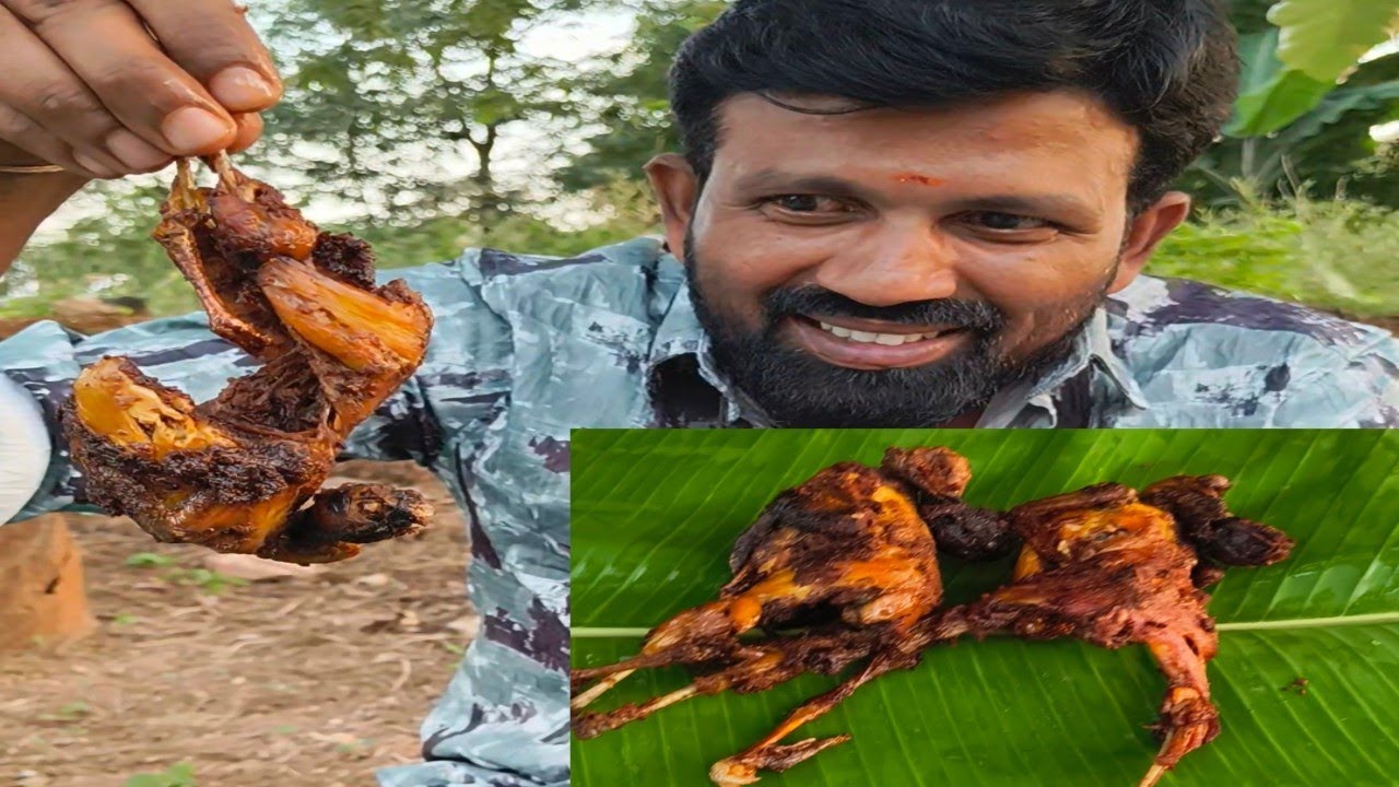 சுவையான காடை ரோஸ்ட் ரெடி #trending #food #village #cooking 