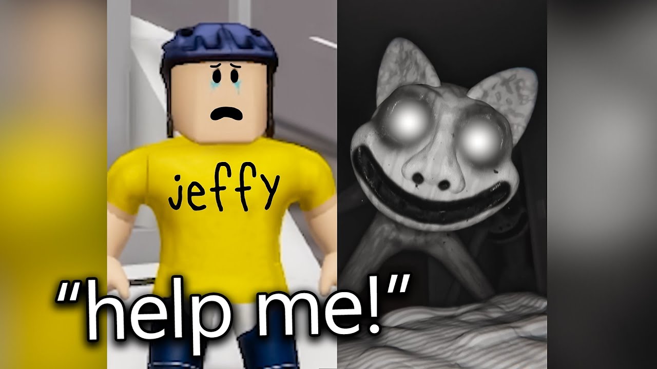 Jeffy Roblox Reacts to SCARIEST TikToks! (DON'T WATCH ALONE)