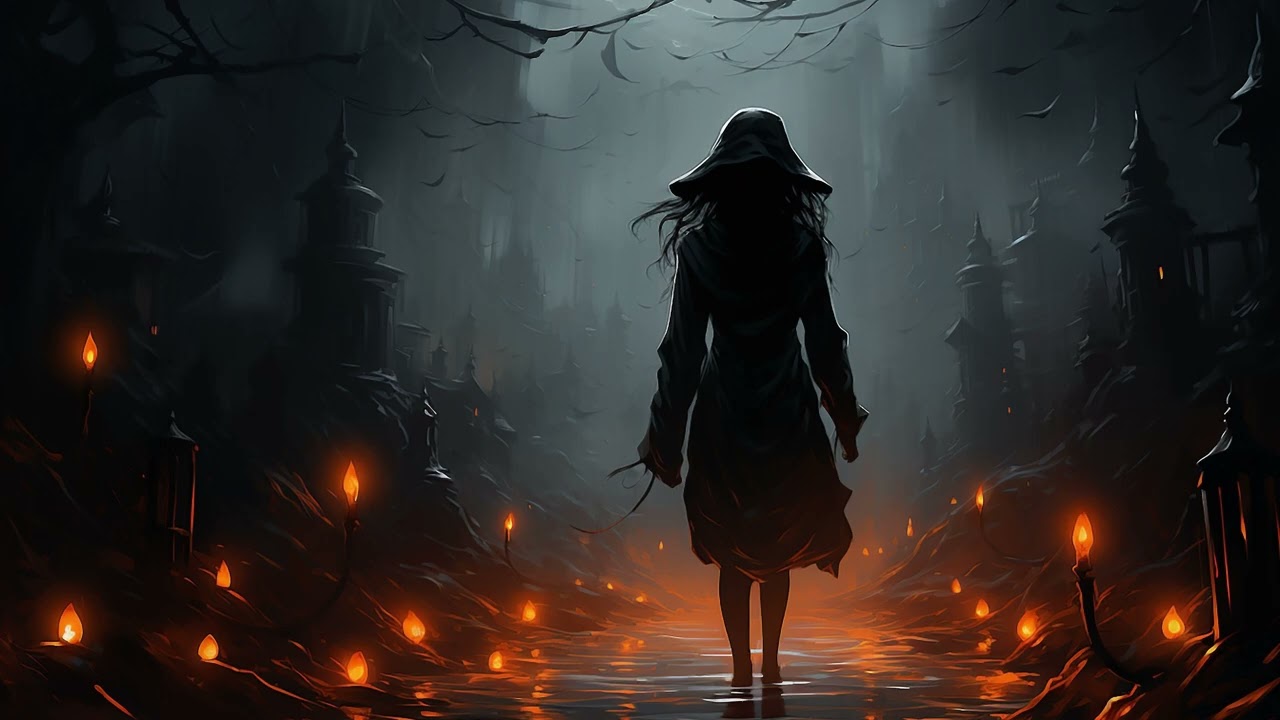 Haunting Dark Fantasy Landscape in 4K | Eerie Night Scene for Atmosphere & Creativity | LoFi Music