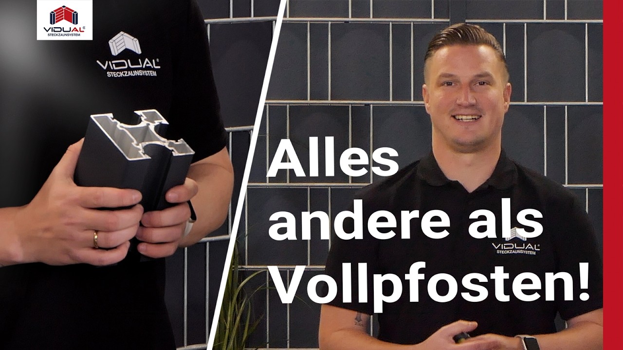 VIDUAL Steckzaun | Aluzaun-Pfostensysteme im Überblick
