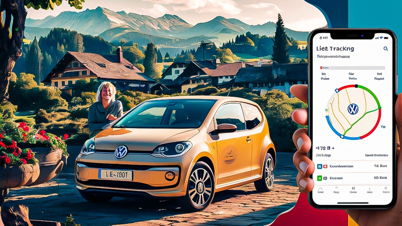 Real-Time GPS Tracking on My VW e-Up! | Live Monitoring Via App