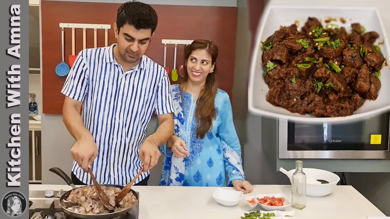 Tawa Kelji In My Husband Style (Mutton Liver) | Kitchen With Amna