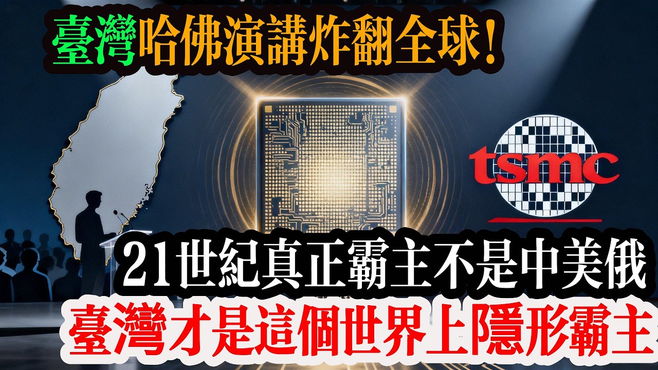 台灣哈佛演講炸翻全球！21 世紀真正霸主不是中美俄，一片晶片掌控世界，台灣才是隱形霸主！#台灣 #台積電