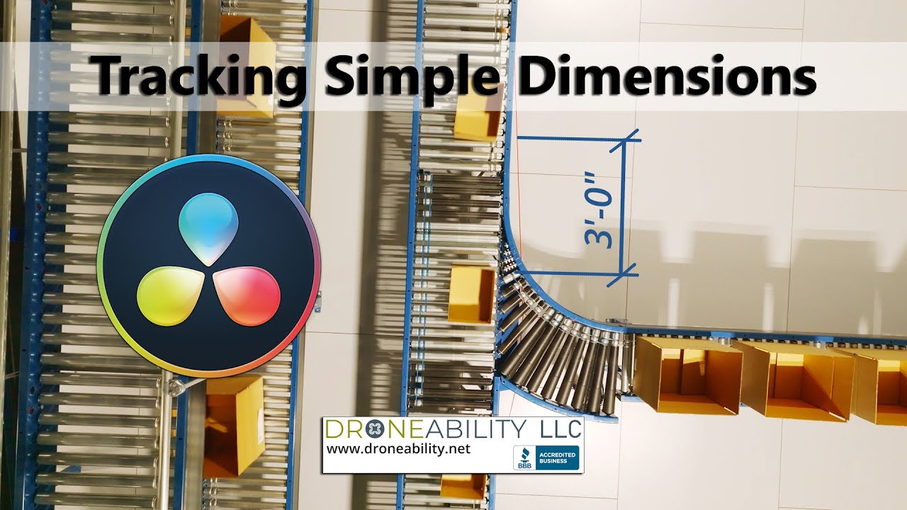 Tracking Simple Dimensions in DaVinci Resolve