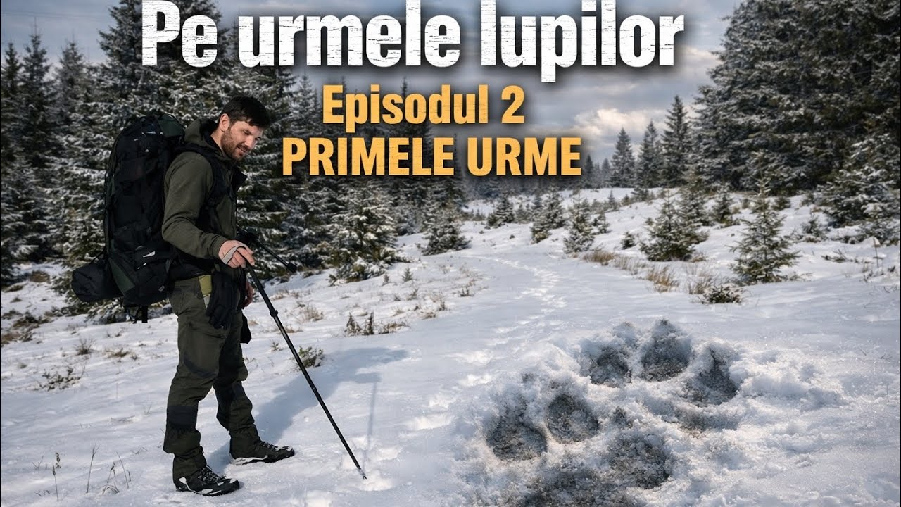 URME URIAȘE DE LUP în fața mea, nu mă așteptam să fie atât de mari 🐺 #vânturămunții 