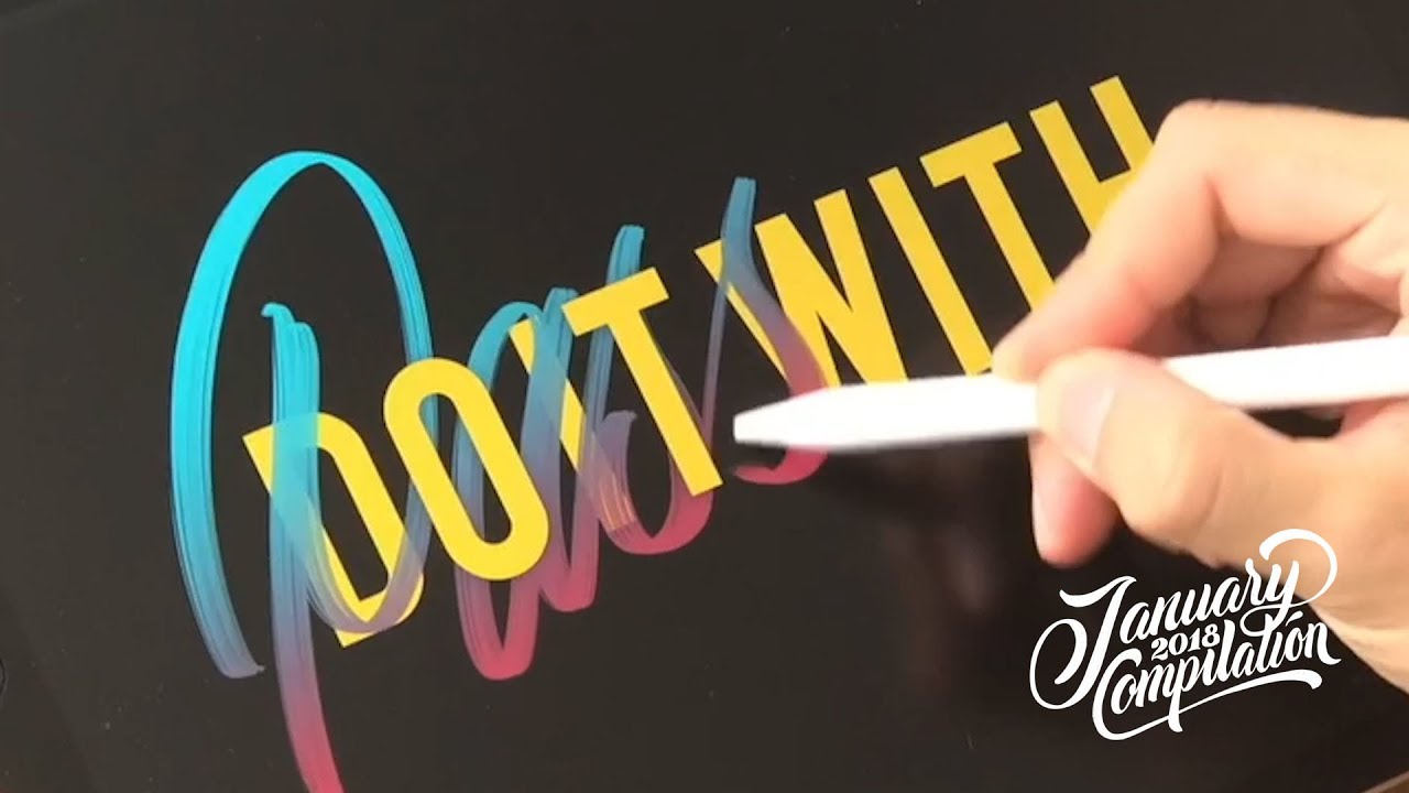 Hand Lettering COMPILATION - January 2018 by Stefan Kunz