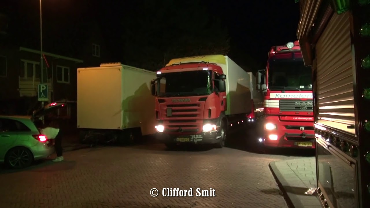 Kermis Haarlem 2018 Afbouw en transport Zaanenlaan Deel 1