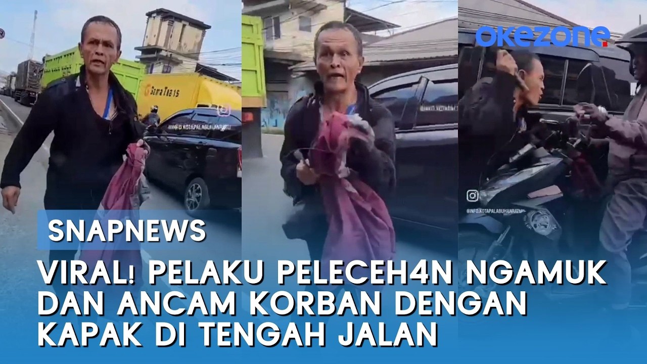 Viral! Pelaku Peleceh4n Ngamuk dan Ancam Korban dengan Kapak di Tengah Jalan | Snapnews
