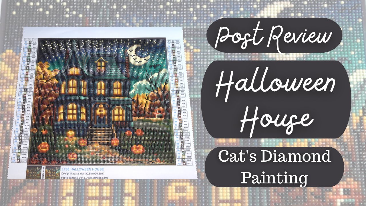Diamond Painting Post Review | Halloween House | A Fun Snack-Sized Kit From Letistitch