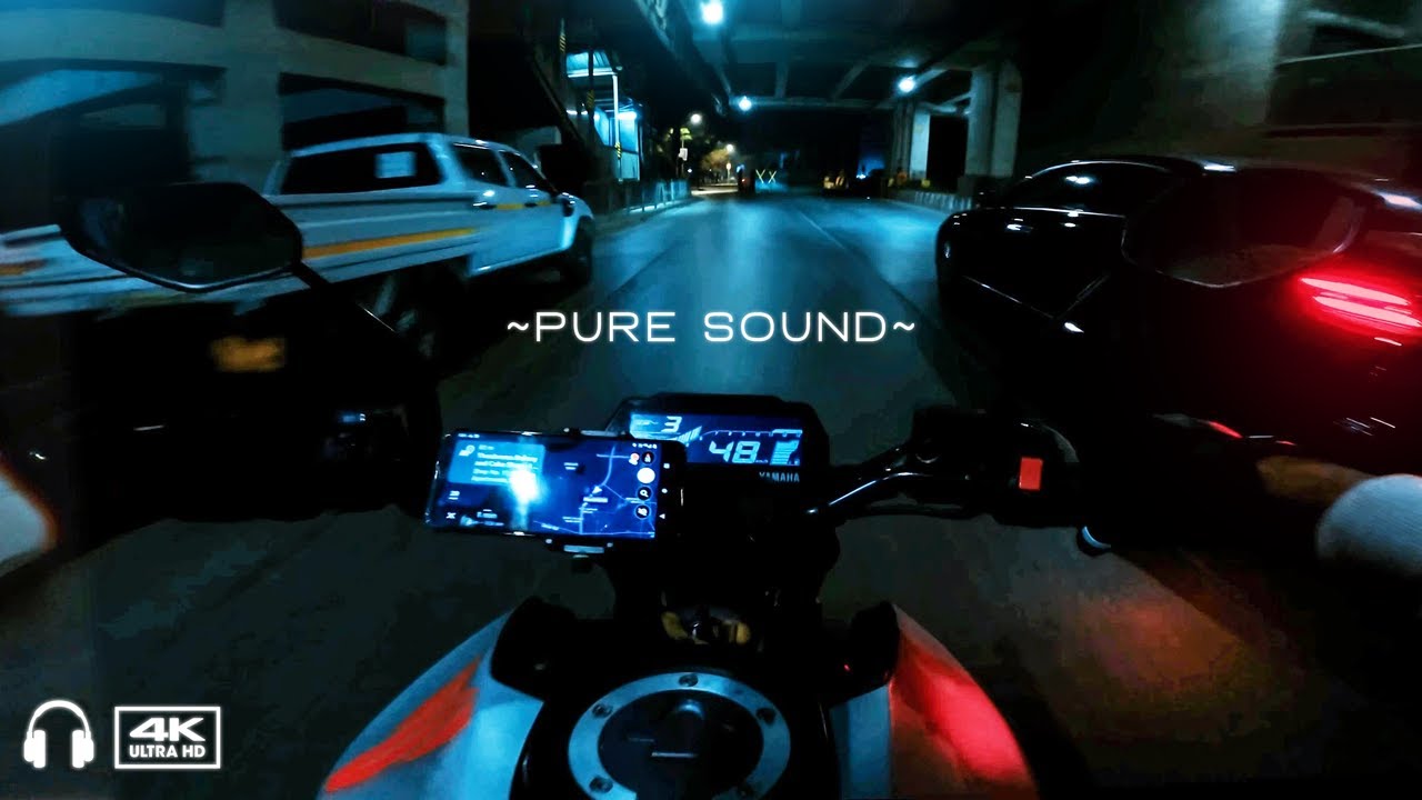 RAW ENGINE SOUND📢 | #005  DOMINATING THE NIGHT STREETS | YAMAHA MT-15 | 4K