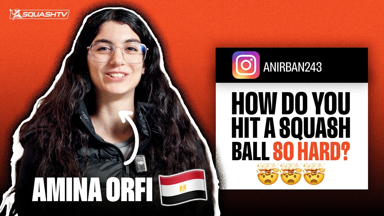 I'm World Junior Squash Champion Amina Orfi | Ask Me Anything