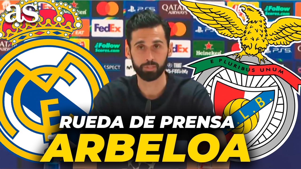 Rueda de prensa de ARBELOA tras el REAL MADRID - BENFICA de CHAMPIONS: Vinicius, Mbappé...