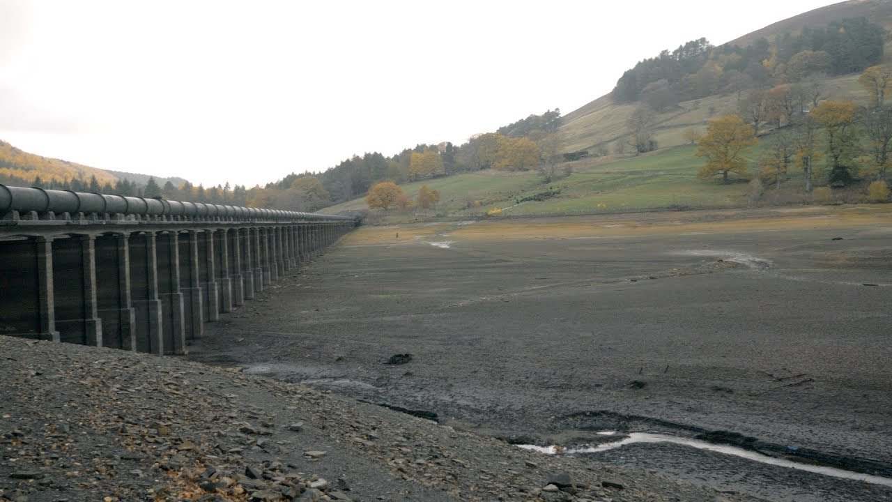 A Drowned Village Appears (Ladybower Reservoir: Empty)