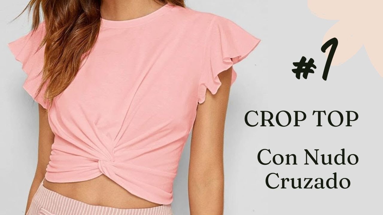Patronaje de CROP TOP CON NUDO CRUZADO | Muy Fácil para principiantes🌸 |Sandra Padilla