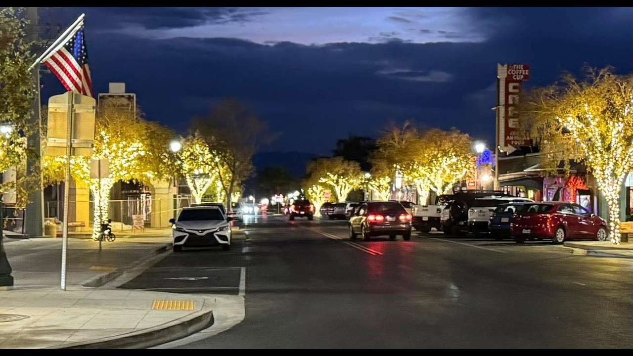 An evening drive in Boulder City...