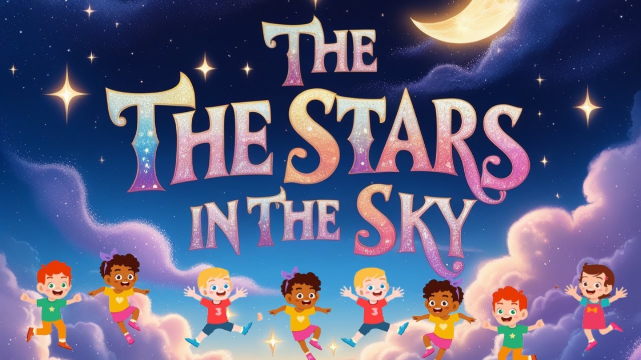 🌟 The Stars in the Sky - Magical Kids' Poem with Fun Animation 🌙