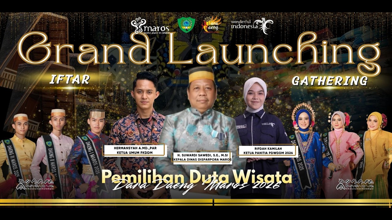 Grand Launching Pemilihan Duta Wisata Dara Daeng Maros 2026