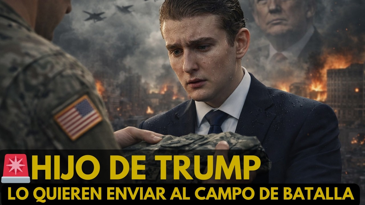 🚨 ¡ESCÁNDALO EN EE.UU.! QUIEREN MANDAR AL HIJO DE TRUMP A LA GUERRA 😱