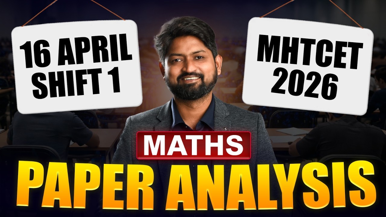 16 April Shift 1 Maths Paper Analysis | MHTCET 2026 | by Ankush Sir | GanitAnk | #mhtcet2026