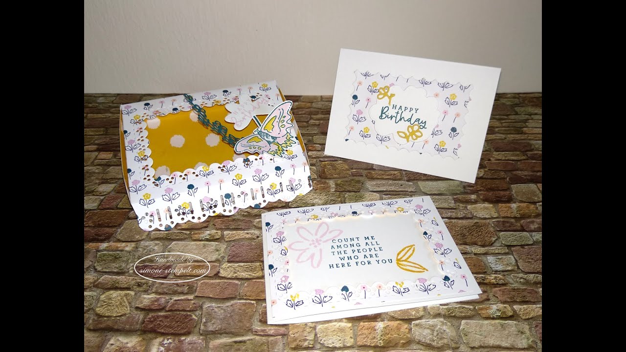 Verpackung mit Mini-Karten PP Darling Details + Designerpapier simone stempelt Stampin`Up! 2023
