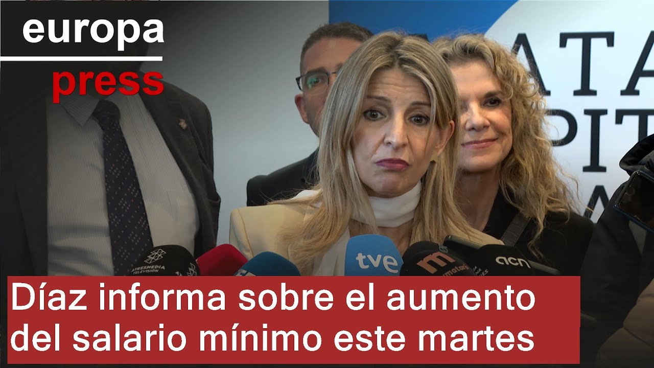 Díaz anuncia que la CDGAE recibirá este martes la subida del salario mínimo