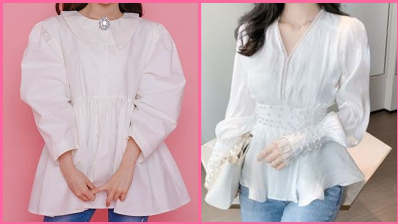 Super Stylish & Elegant White tops designs ideas 2022