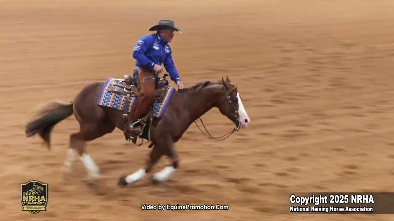 Belissimo and Casey Deary 2025 NRHA Futurity Go 1 Open Chrome Cash Leaders - 225