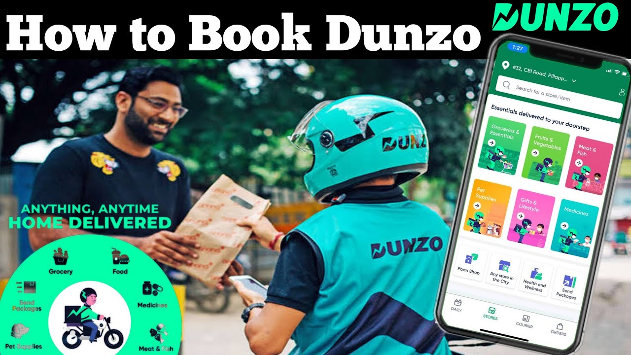 How to book Dunzo | Groceries, Medicine, Courier, Food | Anything anytime Home delivery || Kannada