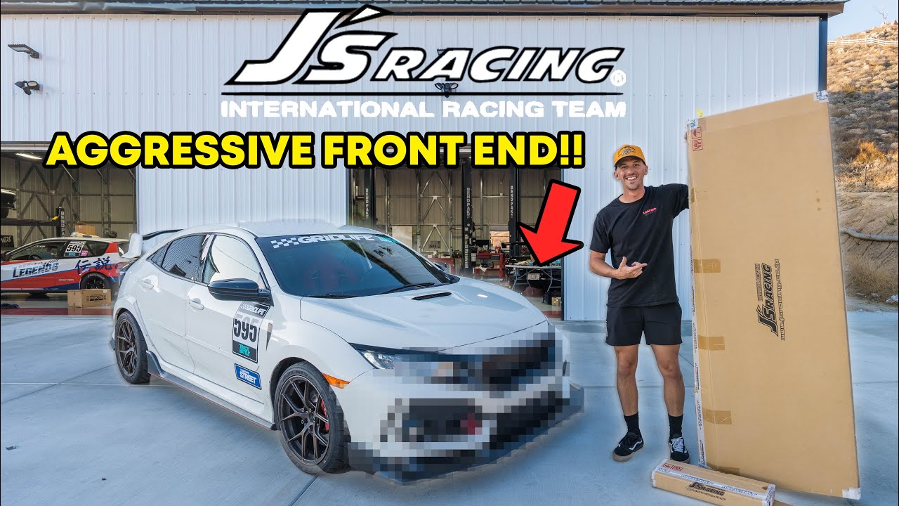 Civic Type R получает ULTIMATE JDM front-end | Передняя губа и решётка радиатора J's Racing Carbon